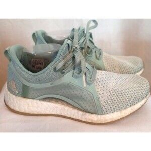 Adidas Women's Pureboost X Clima Sneakers Ash Green BB6090 Size 9